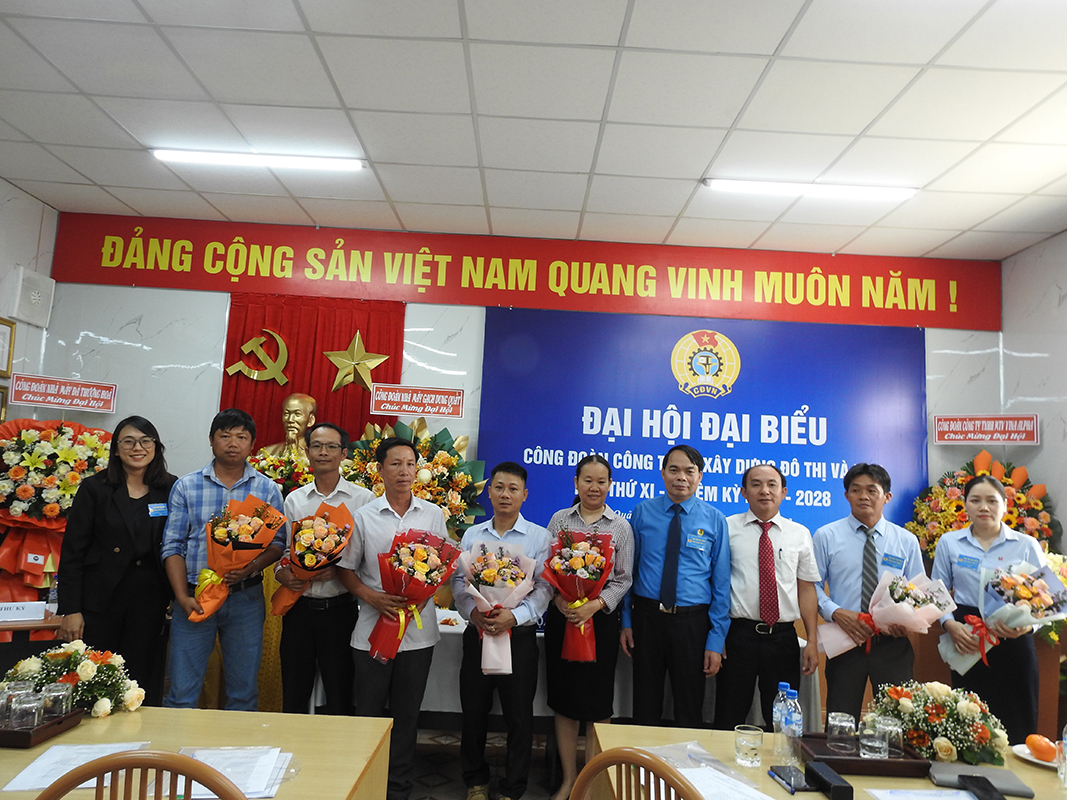 ĐẠI HỘI CÔNG ĐOÀN CÔNG TY CỔ PHẦN XÂY DỰNG ĐÔ THỊ VÀ KHU CÔNG NGHIỆP KHÓA XI, NHIỆM KỲ 2023 – 2028