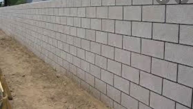 USING NON-FIRED BRICKS IN CONSTRUCTION OF PROJECT FENCES